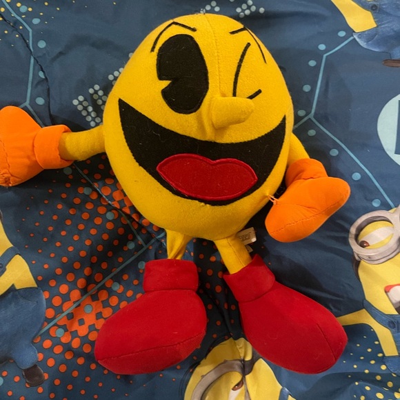 Pac-Man Namco Ltd Toy Factory  Yellow Plush 12 inch - Picture 1 of 10